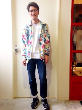 「TOMMY（トミー）のアイテム（カバーオール）」を使った、Carterさん（メンズ・183cm）の春コーディネート