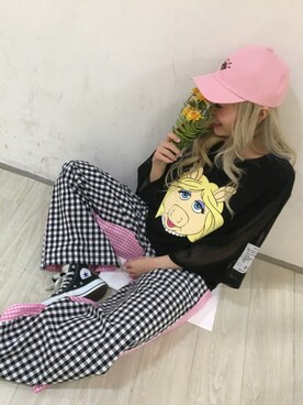 「miss piggy」｜AIVERさん（レディース・159cm）の春コーディネート