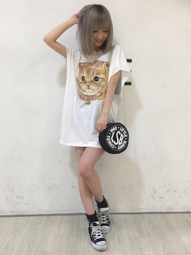 「丸バッグ」｜AIVERさん（レディース・159cm）の冬コーディネート