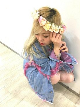 「miss piggy」｜AIVERさん（レディース・159cm）の春コーディネート