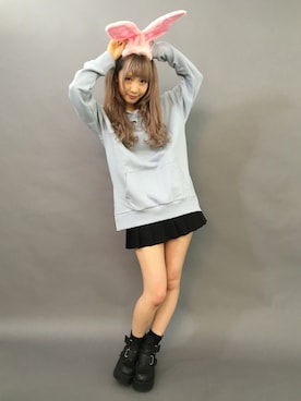 「CASPER JOHN AIVER（キャスパージョンアイバー）のアイテム」を使った、AIVERさん（レディース・159cm）の春コーディネート