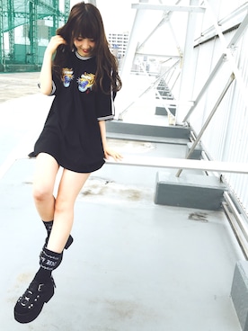 「CASPER JOHN AIVER（キャスパージョンアイバー）のアイテム」を使った、AIVERさん（レディース・159cm）の春コーディネート