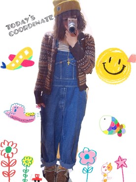 seri_chanさん（レディース・158cm）の冬コーディネート