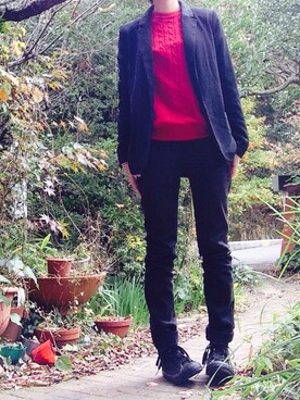 「鳥」｜「アイテム（その他）」を使った、koさん（レディース・151cm）の秋コーディネート