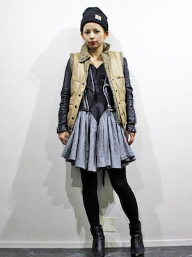 「banal chic bizarre」｜「アイテム（ブーツ）」を使った、AI_NAKAGAWAさん（レディース・153cm）の秋コーディネート