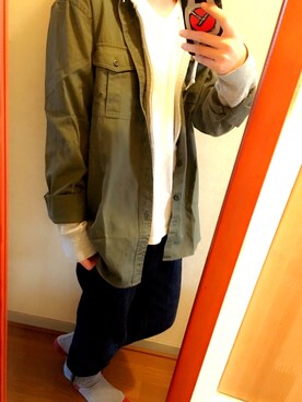 「ボーイッシュ」｜「アイテム（PC・スマホグッズ/家電）」を使った、ゆみねむさん（レディース・160cm）の春コーディネート