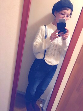 ゆみねむさん（レディース・160cm）の秋コーディネート