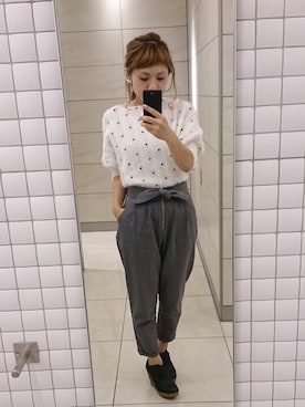 「アイテム（ブーティ）」を使った、くみこさん（レディース・150cm・30代）の冬コーディネート