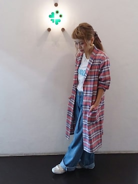 「ローポニーテール」｜くみこさん（レディース・150cm）の秋コーディネート