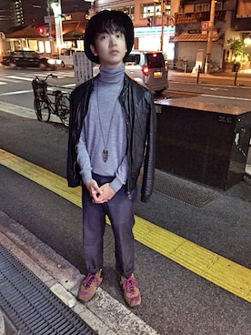 「飲み会」｜びせさん（メンズ・168cm・20代）の秋コーディネート