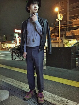 「飲み会」｜びせさん（メンズ・168cm・20代）の秋コーディネート