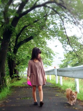 「おさんぽ」｜kumiさん（キッズ・110cm）の夏コーディネート