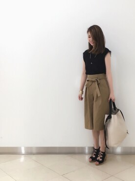 「KATHARINE ROSS（キャサリンロス）のアイテム（バングル/リストバンド）」を使った、M.miiiさん（レディース・159cm）の春コーディネート