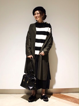 「KATHARINE ROSS（キャサリンロス）のアイテム（その他アウター）」を使った、M.miiiさん（レディース・159cm）の秋コーディネート