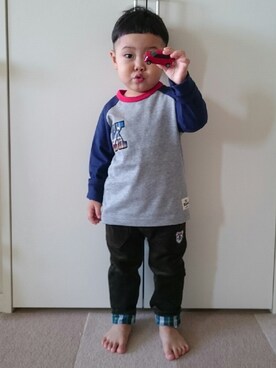 「KENT（ケント）のアイテム（トップス）」を使った、koto_koto_さん（キッズ・90cm）の秋コーディネート