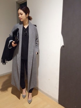 Kuwabara Maiさん（レディース・160cm）の冬コーディネート