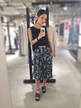 Kuwabara Maiさん（レディース・160cm）の夏コーディネート