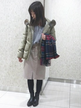 土岐さん(レディース・157cm)の冬コーディネート