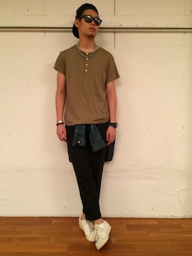 「uniform experiment」｜「アイテム（アクセサリー）」を使った、jaguarさん（メンズ・178cm）の夏コーディネート