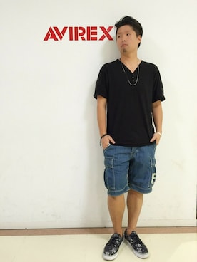 「TYPE BLUE（タイプブルー）のアイテム」を使った、HONDAさん（メンズ・171cm）の夏コーディネート