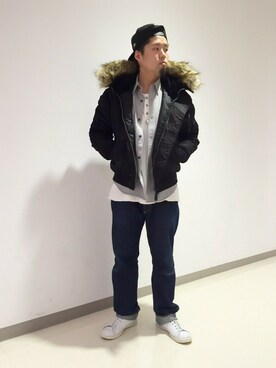 HONDAさん（メンズ・171cm）の冬コーディネート