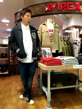 「TYPE BLUE（タイプブルー）のアイテム（パンツ）」を使った、HONDAさん（メンズ・171cm）の秋コーディネート