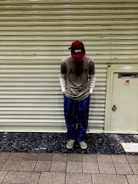 「アイテム（その他トップス）」を使った、うめ者さん（メンズ・170cm）の春コーディネート