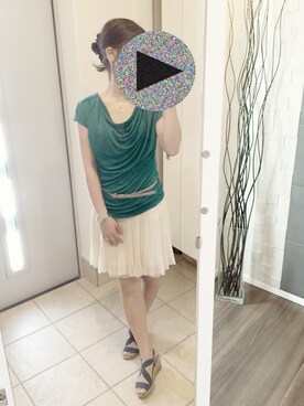 「UNTITLED（アンタイトル）のアイテム（ワンピース/ドレス）」を使った、Huimei H.さん（レディース・155cm）の夏コーディネート