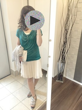 「UNTITLED（アンタイトル）のアイテム（ワンピース/ドレス）」を使った、Huimei H.さん（レディース・155cm）の夏コーディネート