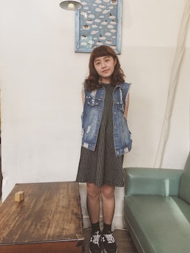 「skirt」｜「アイテム（ワンピース）」を使った、pennnnnyさん（レディース・160cm）の春コーディネート