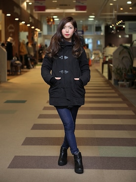 「カーキアウター」｜SPLASHJAPANさん（レディース・160cm）の秋コーディネート