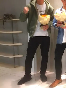 「smokingkills」｜SHOGO.Uさん（メンズ・185cm）の春コーディネート
