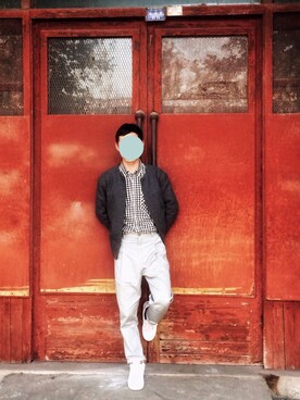 「5cm（ファイブシーエム）のアイテム（ジャケット/アウター）」を使った、W_ustacheさん（メンズ・165cm）の春コーディネート