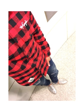 「DOWBL（ダブル）のアイテム（その他シューズ）」を使った、Ryosukeさん（メンズ・177cm）の春コーディネート