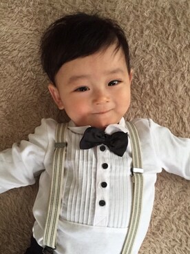 「おめかしコーデ」｜KTRさん（キッズ・80cm）の冬コーディネート