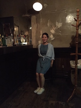 「COSMIC WONDER Light Source（コズミックワンダーライトソース）のアイテム（ワンピース/ドレス）」を使った、結子さん（レディース・157cm）の夏コーディネート