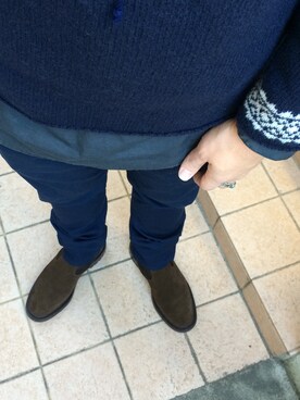 「nonnative（ノンネイティブ）のアイテム（パーカー）」を使った、Motoki Toyoizumiさん（メンズ・180cm）の冬コーディネート