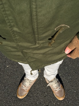 「nonnative（ノンネイティブ）のアイテム（モッズコート）」を使った、Motoki Toyoizumiさん（メンズ・180cm）の冬コーディネート