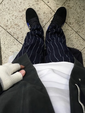 「nonnative（ノンネイティブ）のアイテム（モッズコート）」を使った、Motoki Toyoizumiさん（メンズ・180cm）の冬コーディネート