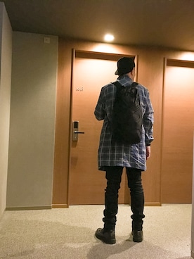 「nonnative（ノンネイティブ）のアイテム（バッグ）」を使った、Motoki Toyoizumiさん（メンズ・180cm）の春コーディネート