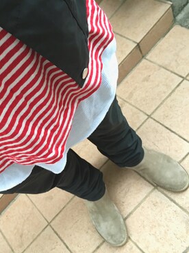 「nonnative（ノンネイティブ）のアイテム（ナイロンジャケット）」を使った、Motoki Toyoizumiさん（メンズ・180cm）の春コーディネート