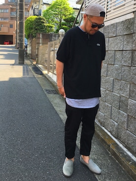 「nonnative（ノンネイティブ）のアイテム（その他シューズ）」を使った、Motoki Toyoizumiさん（メンズ・180cm）の春コーディネート