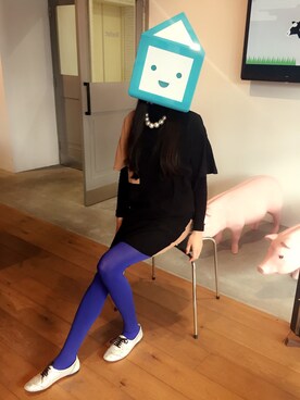 「アイテム（その他シューズ、シルバー系）」を使った、あやなさん（レディース・164cm）の冬コーディネート