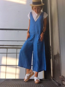 R&E_REZOY本部staffさん（レディース・162cm・30代）の夏コーディネート