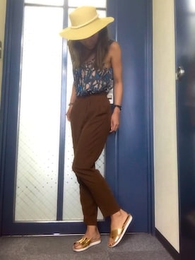 R&E_REZOY本部staffさん（レディース・162cm・30代）の夏コーディネート