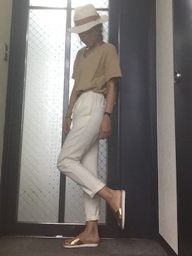 R&E_REZOY本部staffさん（レディース・162cm・30代）の夏コーディネート