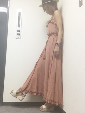 「REZOY（リゾイ）のアイテム」を使った、R&E_REZOY本部staffさん（レディース・162cm）の夏コーディネート