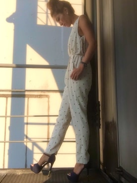 「アイテム（サンダル）」を使った、R&E_REZOY本部staffさん（レディース・162cm・30代）の夏コーディネート