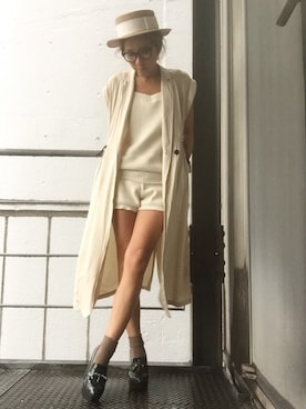 R&E_REZOY本部staffさん（レディース・162cm・30代）の夏コーディネート