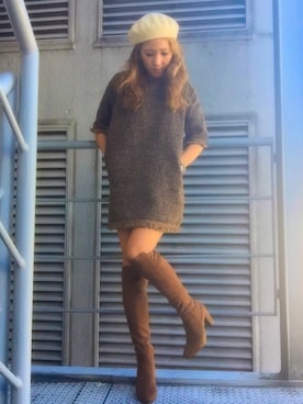 「REZOY（リゾイ）のアイテム」を使った、R&E_REZOY本部staffさん（レディース・162cm）の秋コーディネート